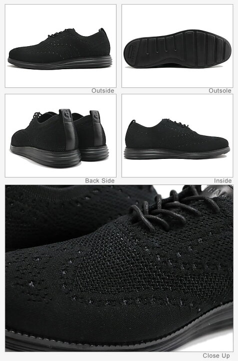 Cole Haan Original Grand Stitchlite Wingtip Mens Size 13 Black Shoes C28443 -NEW Cole Haan Men main image 2