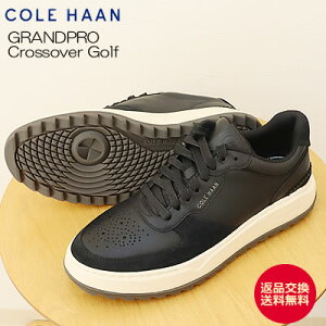 ��4/10����I�|�C���g�ő�29�{�I�v�G���g���[�I�y�ԕi�������������zCOLE HAAN �R�[���n�[�� GRANDPRO Crossover Golf �O�����h�v�� �N���X�I�[�o�[ �S���t BLACK/IVORY �u���b�N/�A�C�{���[ �����Y �R�[