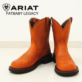 ★スーパーSALE限定！半額★ARIAT FATBABY LEGACY アリアット ファットベイビー レガシー COGNAC コニャック ウィメンズ レディース アウトドア ワーク ブーツ 乗馬 ウェスタン 防水 靴 セール シューズ