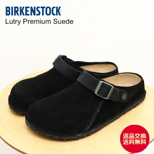 ő100|CgobNIHvGg[IyԕizBIRKENSTOCK rPVgbN LUTRY PREMIUM SUEDE g[ v~A XG[h BLACK ubN Y fB[X NbO V