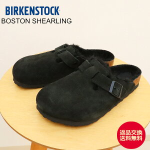 yԕizBIRKENSTOCK rPVgbN BOSTON SHEARLING {Xg VAO BLACK ubN Y fB[X NbO V[Y RtH[g T_ ItBX  hCc 