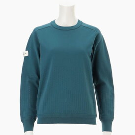 ★スーパーSALE限定！ポイント最大100％バック!?要エントリー★【即納】BRIEFING GOLF ブリーフィング ゴルフ WS WR MESH CREWNECK KNIT ウィメンズ メッシュ クルーネック ニット BLUE ブルー レディース 【正規取扱店】ルフエ ruffue