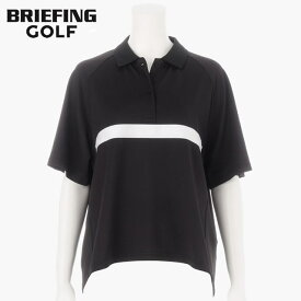 ★5/23-27★P最大48倍！要エントリー★【即納】BRIEFING GOLF ブリーフィング ゴルフ WOMENS SLEEVE LOGO POLO RELAXED FIT ウィメンズ スリーヴ ロゴ ポロ リラクスト フィット BLACK ブラック レディース 【正規取扱店】ルフエ ruffue