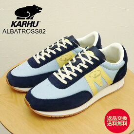 【返品交換送料無料】KARHU カルフ Albatross82 アルバトロス82 NAVAL ACADEMY/DUSKY CITRON ネーヴァルアカデミー/ダスキーシトロン 靴 スニーカー レトロランニング シューズ メンズ レディース
