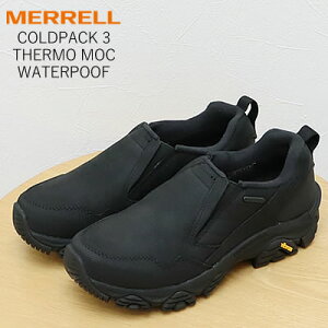 ��MERRELL ������ �E�B�����Y COLDPACK 3 THERMO MOC WATERPOOF �R�[���h�p�b�N 3 �T�[�� ���b�N �E�H�[�^�[�v���[�t BLACK �u���b�N �C �X�j�[�J�[ �R���t�H�[�g �V���[�Y �h�� �h�� �r�u���� �A�[�N�e�B