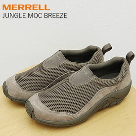 ★3/18限定！ポイント最大31倍！要エントリー！MERRELL メレル JUNGLE MOC BREEZE ジャングルモック ブリーズ GUNSMOKE ガンスモーク 靴 メッシュ スニーカー スリップオン スリッポン シューズ 軽い 通気性 快適 ギフト プレゼント 贈り物