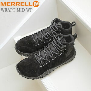 10/10IPő22{ő100|CgobNIHMERRELL  Y fB[X WRAPT MID WATERPROOF vg ~bh EH[^[v[t BLACK/BLACK ubN/ubN C Xj[J[ AEgh