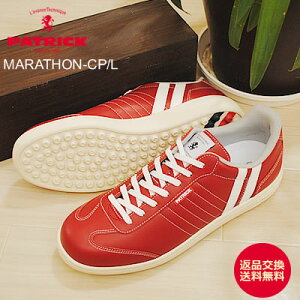 ��4/10����I�|�C���g�ő�29�{�I�v�G���g���[�I�y�ԕi�������������zPATRICK �p�g���b�N MARATHON-CP/L �}���\���E�J�b�v/���U�[ RED ���b�h�@�C�@�X�j�[�J�[ �X�p�C�N���X �S���t�V���[�Y ���{�� 