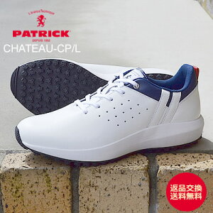 ��5/23-27����IP�ő�38�{���ő�100���|�C���g�o�b�N?���y�ԕi�������������zPATRICK �p�g���b�N CHATEAU-CP/L �V���g�[�E�J�b�v/���U�[ WH/NV�@�z���C�g/�l�C�r�[�@�C�@�X�j�[�J�[�@�X�p�C�N���X �S