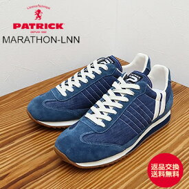 【返品交換送料無料】PATRICK パトリック MARATHON-LNN マラソン・リネン NVY ネイビー 靴 スニーカー シューズ 【あす楽対応】