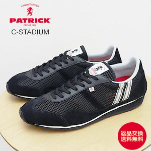 ő100|CgobNIHvGg[yԕiz PATRICK pgbN C-STADIUM N[X^WA BLK ubN C Xj[J[ V[Y bV 