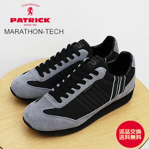 �y�ԕi�������������zPATRICK �p�g���b�N MARATHON-TECH �}���\���E�e�b�N BK/GY �u���b�N/�O���[ �C �X�j�[�J�[ �y�� �y���V���[�Y �����Y ���f�B�[�X �M�t�g �v���[���g ���蕨