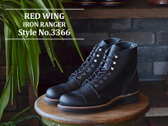 楽天市場 4 23 28 P最大28 5倍 楽天カード他要エントリー 返品交換送料無料 Red Wing レッドウィング 3366 Women S Modern Iron Ranger ウィメンズ モダン アイアンレンジャー Black Boundary ブラック バウンダリー アルカヤ靴店 ９２８ ウイング