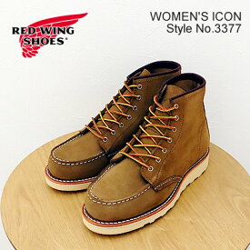 【返品交換送料無料】RED WING レッドウィング 3377 WOMEN'S 6" Classic Moc ウィメンズ 6インチ クラシックモック Olive"Mohave" オリーブ"モハベ" ラフアウト スエード