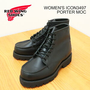 10/30IPő22{ő100|CgobNIHyԕizRED WING bhEBO 3497 WOMEN'S PORTER MOC EBY |[^[bN BOUNDARY oE_[ BLACK ubN ObhC