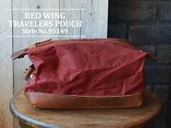 楽天市場 Red Wing レッドウィング Travelers Pouch トラベルポーチ 3 5リットル ワックドキャンバス レザー バッグ Usa 米国製 アルカヤ靴店 ９２８ウイング