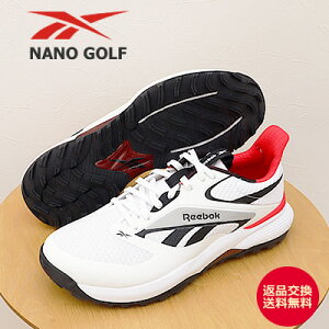 ��4/15����I�|�C���g�ő�39�{�I�v�G���g���[�I�y�ԕi�������������zReebok ���[�{�b�N NANO GOLF �i�m �S���t WHITE/BLACK �z���C�g/�u���b�N �C �X�j�[�J�[ �X�p�C�N���X �S���t�V���[�Y �����Y ��