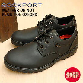 【返品交換送料無料】ROCKPORT ロックポート WEATHER OR NOT PLAIN TOE OXFORD ウェザー オア ノット プレーン トゥ オックスフォード RPI-CI6154W BLACK ブラック ブーツ 防水機能 レザー カウレザー メンズ【あす楽対応】