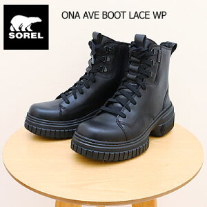 11/1IPő21{ő100|CgobNIHyԕizSOREL \ fB[X ONA AVE BOOT LACE WP I[GkG[ Axj[ u[c [X EH[^[v[t BLACK ubN 