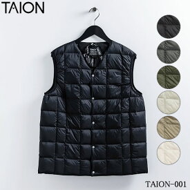 ★7/20限定！P最大38.5倍＆最大100％ポイントバック！？【即納】TAION タイオン MENS V-NECK DOWN VEST メンズ Vネック ダウン ベスト インナーダウン ビジネス アウター Vネックボタン インナーダウンベスト