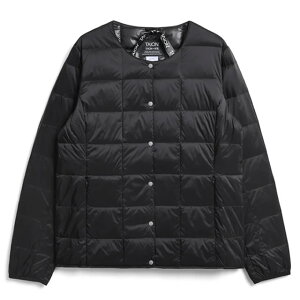 �y���[�zTAION �^�C�I�� WOMEN CREW-NECK DOWN JACKET �x�[�V�b�N �N���[�l�b�N�{�^�� �C���i�[�_�E���W���P�b�g ���f�B�[�X �_�E�� �C���i�[�_�E�� ���� �~ �~�p �h�� ������ �_�E���x�X�g �W�� ���f