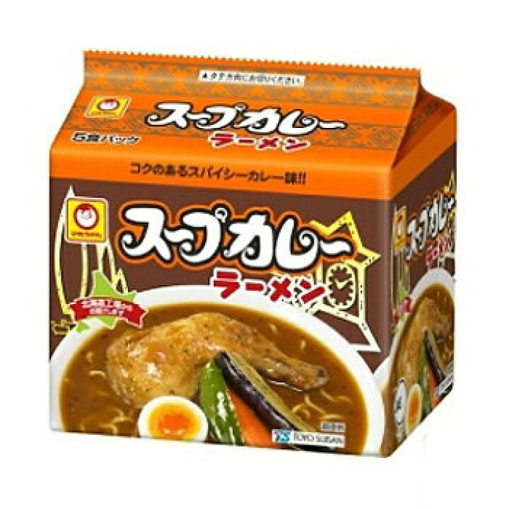楽天市場 送料込 東洋水産 マルちゃん スープカレーラーメン ５食入 ６袋 インスタントラーメン 即席らーめん 乾麵 お取り寄せ たんばや 釧路空港店
