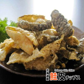 北海道産 鮭皮チップス 14g×5袋セット 送料込江戸屋 おつまみ 珍味 チップス 鮭の皮 サケ さけ 北海道産