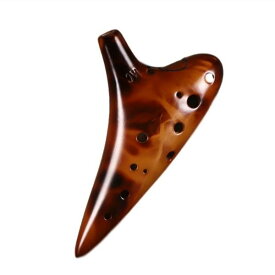 【ワンダフルデーP2倍】オカリナ ブルー ブラウン 12穴 日本語説明書付き 陶器製管 ゼルダの伝説 レプリカ 吹奏楽器 ハイクォリティー アルトC AFUNTA コスプレ 楽譜付 初心者 なりきり 母の日 父の日 プレゼント