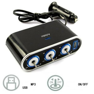y}\P2{z3AVK[\Pbg USBC^tF[X LEDCgXCb` USB  DC12Vԗp ֗ iphone [d MP3 J[VKbg v[g ԗpVK[\Pbg 3A 12V J[`