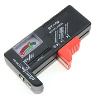 【楽天スーパーセールP2倍】バッテリー チェッカー 電池残量測定器 電池チェッカー ブラック 乾電池 ボタ…
