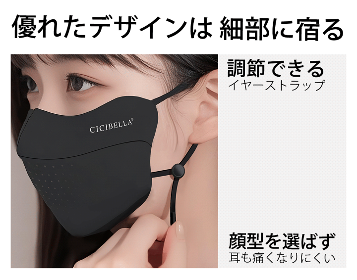 楽天市場】CICIBELLA UVCUT フェイスマスク 1枚入り/袋 フェイスカバー