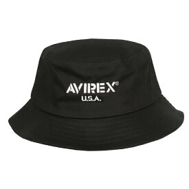アビレックス バケットハット メンズ AVIREX ロゴ ブランド 帽子 レディース アメカジ コットンツイル 男女兼用 かっこいい おしゃれ ハット アーミー バケハ