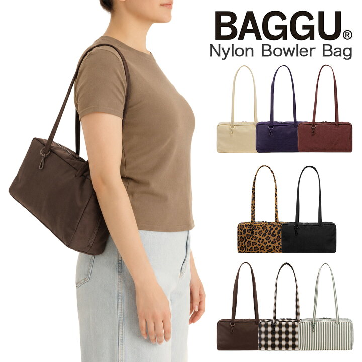 楽天市場】BAGGU ショルダーバッグ ハンドバッグ Nylon Bowler Bag 