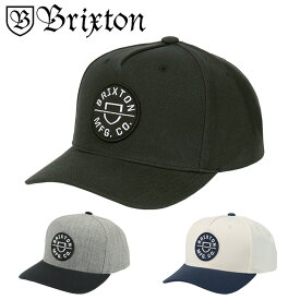 BRIXTON ブリクストン キャップ メンズ CREST C MP SNBK CAP 帽子 スナップバック スケーター スケートブランド