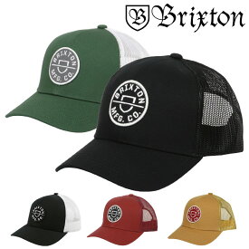 BRIXTON ブリクストン メッシュキャップ メンズ CREST X MP MESH CAP 帽子 キャップ スナップバック スケーター スケートブランド