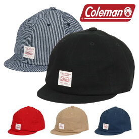 Coleman ミニブリム 小ツバ ボールキャップ アンパイアキャップ メンズ レディース ショートブリム ツバ短 コールマン 帽子 6パネル ユニセックス