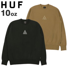 HUF ハフ トレーナー スウェット メンズ トリプルトライアングルロゴ ブランド ストリート 10オンス ヘビーウェイト トップス 裏起毛 スケーター オシャレ