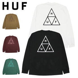 ハフ ロンT HUF ESSENTIALS TT L/S TEE メンズ ファッション トップス ロングTシャツ 長袖Tシャツ ストリート ブランド スケート バックプリント トライアングル