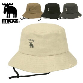 moz モズ ハット レディース 北欧 ロゴ ワンポイント 刺繍 帽子 バケットハット アドベンチャーハット UVケア 紫外線対策 軽量 おしゃれ 小顔 女性 ウィメンズ