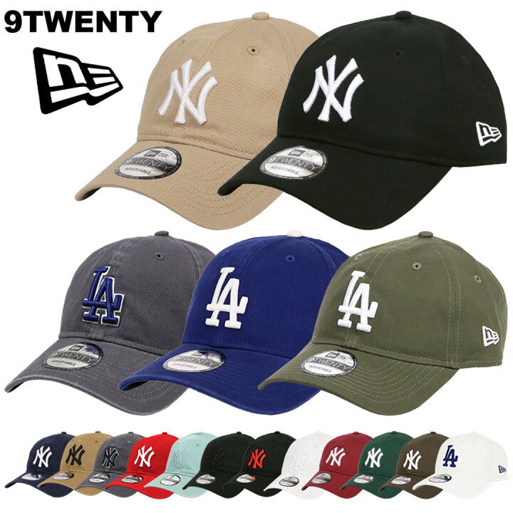 ニューエラ キャップ NewEra ニューヨーク・ヤンキース ドジャース 9TWENTY NY LA ロゴ メジャーリーグ メンズ レディース  帽子 MLB ローキャップ 人気 かわいい 99HeadwearShop