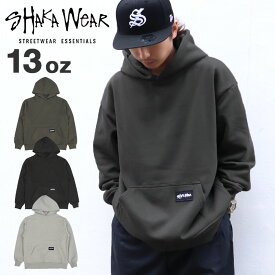 Shaka Wear シャカウェア パーカー プルオーバー フーディー メンズ ヘビーウェイト 13oz ブランド ボックスロゴ 厚手 トップス 長袖 ストリート シンプル かっこいい