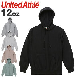 ユナイテッドアスレ パーカー ヘビーウェイト プルオーバー メンズ United Athle 12オンス 無地 フーディ ビッグシルエット トップス 厚手 裏起毛