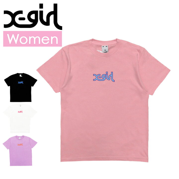 楽天市場】エックスガール X-girl Tシャツ レディース MILLS LOGO S/S 