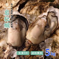 【夏が最旬】 生食OK！殻付き岩牡蠣(生食用) 5kg 1個150～200g 九十九島産 産地直送 長崎 牡蠣ナイフ付 …