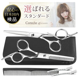 【★期間限定クーポン+P10倍】 美品 散髪用ハサミ 【動画付きスタンダード2本 】散髪ハサミ セット ヘアカットハサミ スキバサミ カットハサミ 大人 子供 セルフ おうちカット 【家族全員で使える7点セット】前髪 髪の毛 ウィッグ ショート ロングヘア