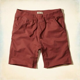 ●半額●【送料無料】ホリスター HOLLISTER Co.【正規品】【メンズ】Twill Jogger Shorts ツイル ジョガーパンツ ショートパンツ Rust Red