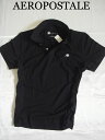 エアロポステール Aeropostale【正規品】【メンズ】Men's A87 Polo 半袖 鹿の子 ポロシャツ/ブラック【S/M/L/XL/XXL】