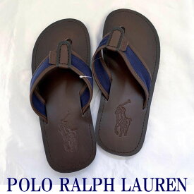 ポロ ラルフローレン POLO RALPH LAUREN 正規品 メンズ レザーサンダル ブラウン