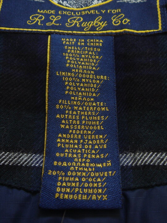 楽天市場】RUGBY by RALPH LAUREN ラグビーラルフローレン 2Way ダウン 
