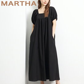 送料無料 【MARTHA】マーサ★パフスリーブフレアーワンピース＜メーカー希望小売価格￥11,000＞[16905]【3980円以上送料無料】